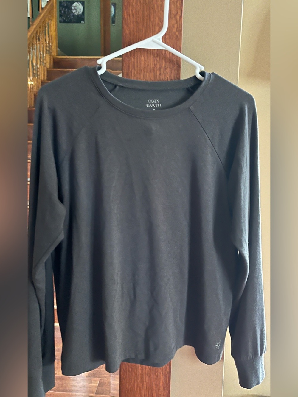 Cozy Earth Charcoal Grey Long Sleeve Pullover